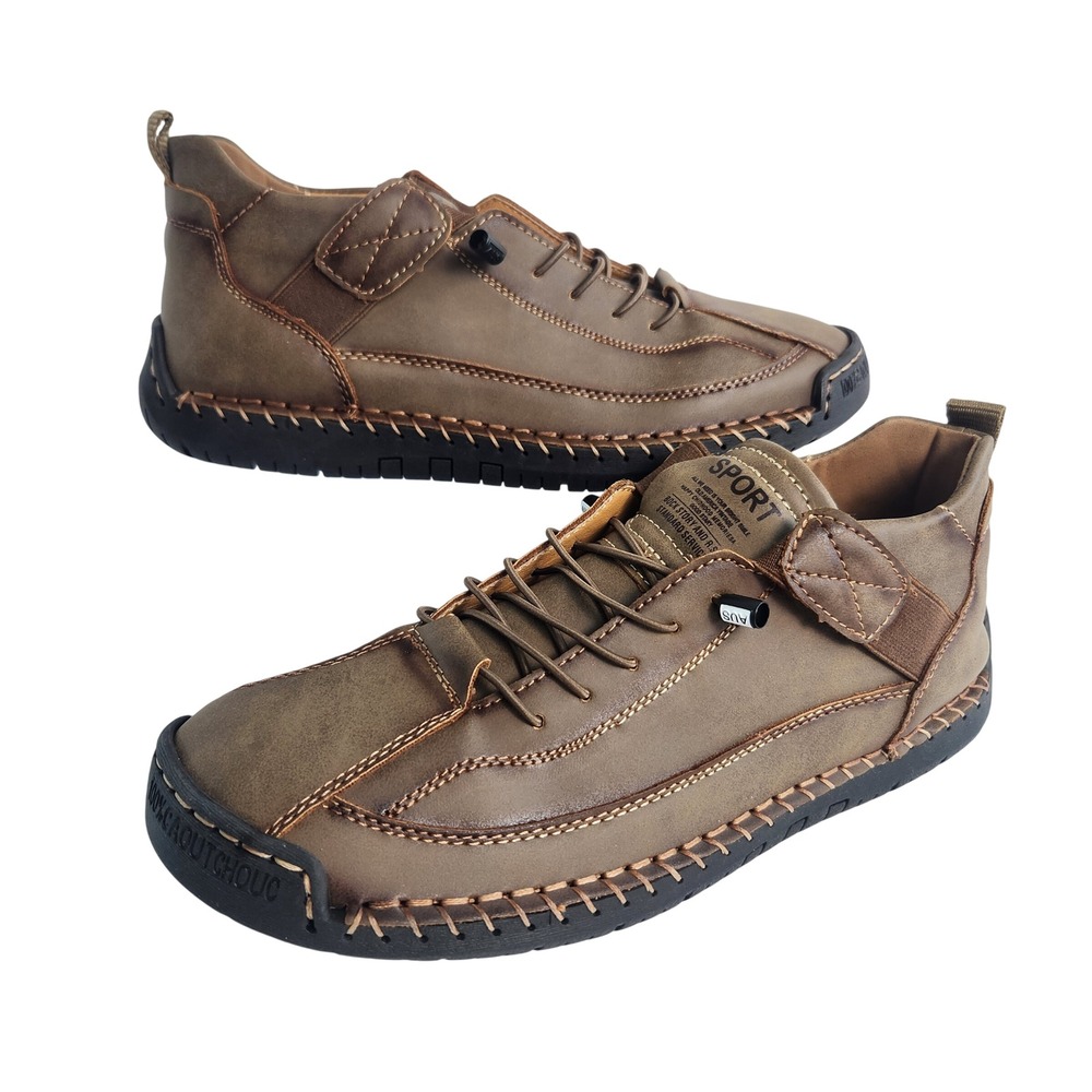 Handmade Leather Shoes Mens Casual Loafers Driving Shoes Slip on Moccasins
